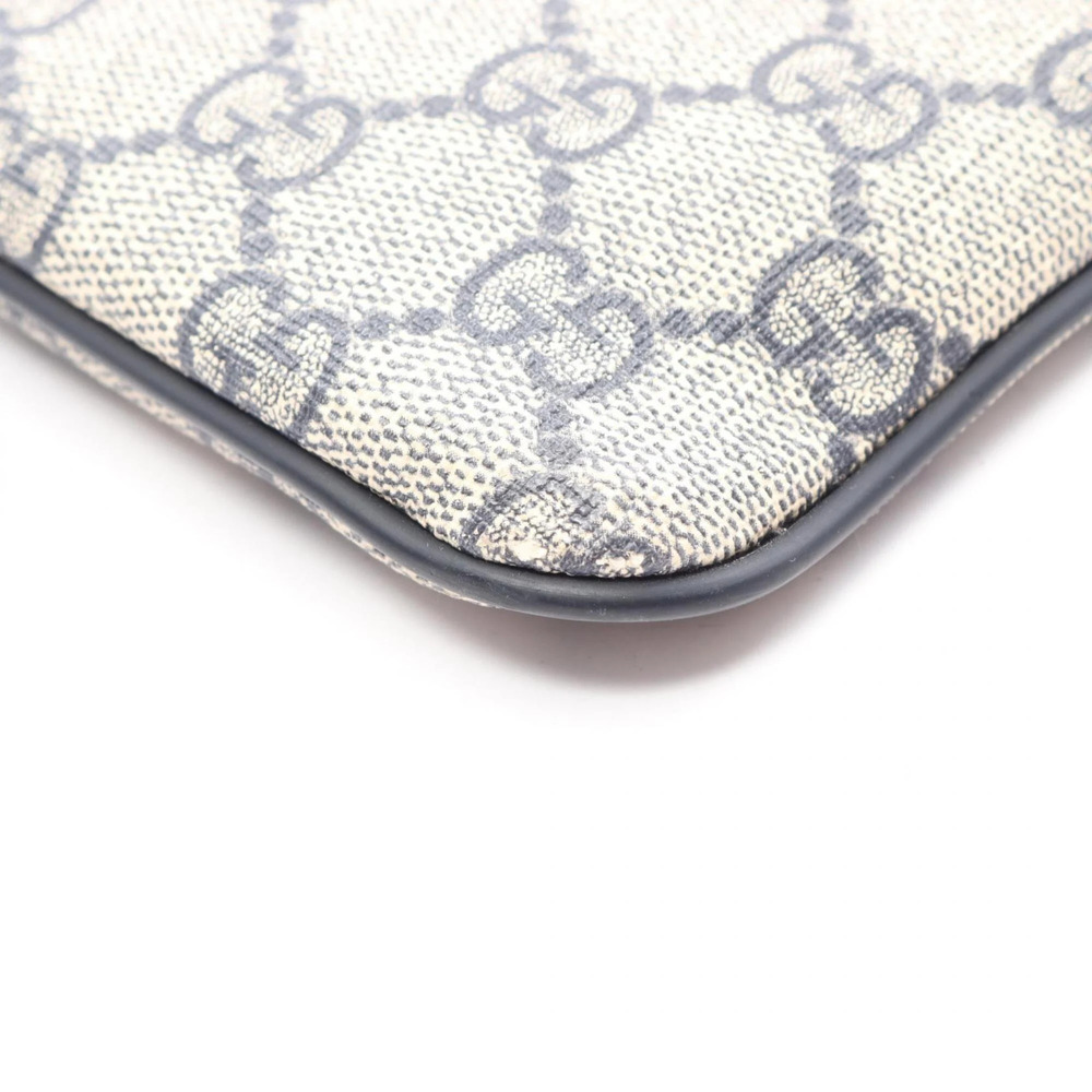 GUCCI Cream Coated Canvas Shoulder Bag - Picture 5 of 7